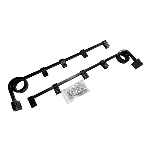 Image of Straight Bar Type Semi Trucks Mud Flap Hangers 2 coils Damping Spring with Aluminum Mud Flap Reflector Fender Reflective Tape for Heavy Duty Semi Trucks Trailers