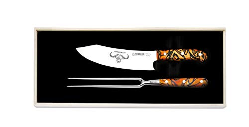 Giesser Qualitätsmesser Küchenmesser Tranchiermesser Premiumcut Tranchierset 2er Set (Spicy Orange)