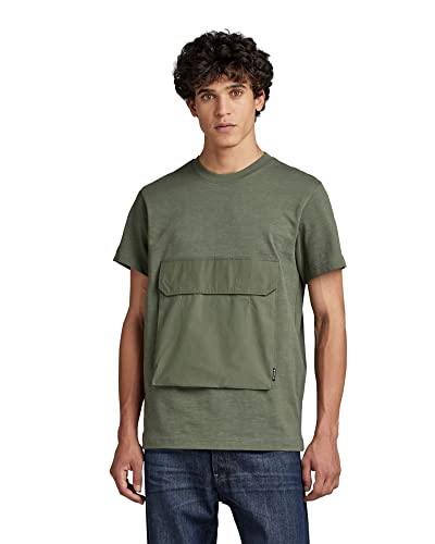 G-Star Raw Utility Pocket Tape T-Shirt, Camisetas Para Hombre, Verde Lt Hunter D22149-B248-8165 , Xs G-Star Raw Utility Pocket Tape T-Shirt, Camisetas Para Hombre, Verde Lt Hunter D22149-B248-8165 , Xs