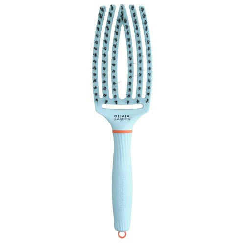 Olivia Garden Fingerbrush Combo Medium Bubble Blue brosse à cheveux démêlante