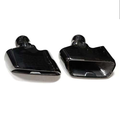 SPLACK Terminale di Scarico per BMW per G30 G31 525i 530i 540i 2018-2023 di Scarico in Acciaio Inossidabile Punta Silenziatore Auto Tubo di Scarico Finale Terminale Scarico Auto(Nero)