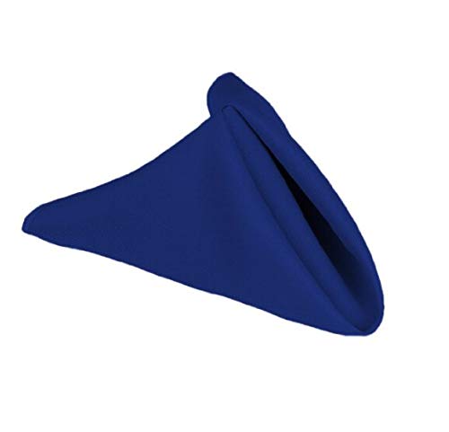 Serviettes, Serviettes en Tissu Serviettes carrées en Tissu for Mariage, Restaurant, Bordeaux, Noir, Blanc, 10 pièces, 40 cm (1)(Royal Blue)