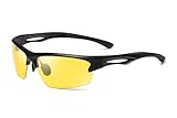 ★LENTES POLARIZADAS - Protección 100% UV400. Las gafas de sol polarizadas Skevic protegen al 100% contra los dañinos rayos de sol UVA y UVB. Además reducen el deslumbramiento y proporcionan una visión de alta calidad tanto de día como de noche.