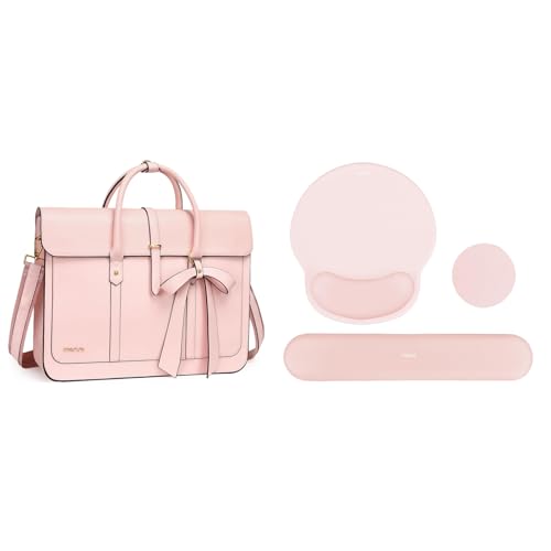 Bolso convertible para laptop de 13-14 pulgadas MOSISO rosa miniatura 1