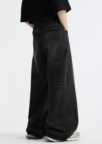 Baggy Men's Loose Fit Y2k Pants - Vintage Casual Skater Jeans with Wide Legs - Hip Hop Aesthetic Streetwear2