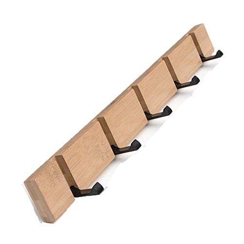 YunNasi Hakenleiste Holz Kleiderhaken Klappbar Garderobenleiste Wand...