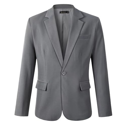 Beninos Mens Sport Coat Casual Blazer One Button Business Suit Jacket