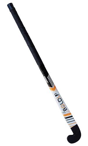 Image of Heavy-Duty Solid Wooden Hockey Stick - 36 inch Weighted Practice & Self Defense Bat (L-36-inch) Combo of (Hockey Black +Ball Combo of)