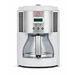 Melitta Aroma Enhance Drip Coffee Maker with Glass Carafe | 10 Cups Capacity | White