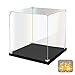 Acrylic Display Case for Collectibles Assemble Clear Acrylic Display Box for Lego Alternative Glass Case for Display Figures Doll Toys Home Storage(10x10x10 inch, 25x25x25 cm)