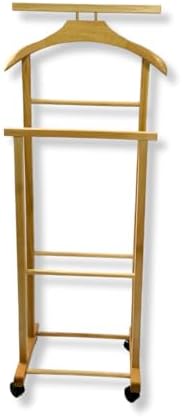 Appendiabiti Da Camera Con Rotelle - Legno Di Faggio, Grigio, 44x25x98 Cm - Foto 7