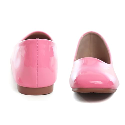 Image of Dear Time Women's Casual Foldable Ballet Flats Square Toe Ballerina Flats Shoes Comfortable