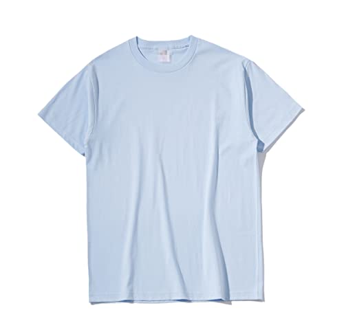 T-shirt coton homme YIOLEAMP anti transpiration col rond confortable M