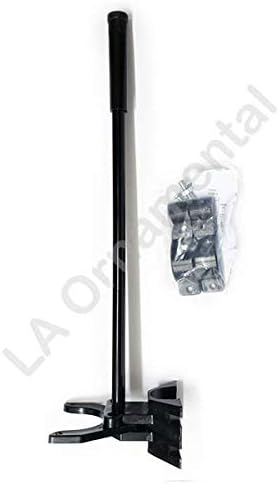Auto Pool Latch 1-5/8" X 2-1/2" for Pool Chain Link Fence Gate Self-Latching with Spring Closer Black