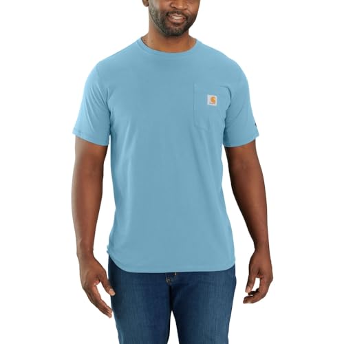 Image of Carhartt Men's 104616 Force Relaxed Fit Midweight Short Sleeve Pocket