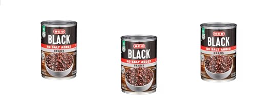 H-E-B Beans 15oz - 3 cans (Black No Salt)
