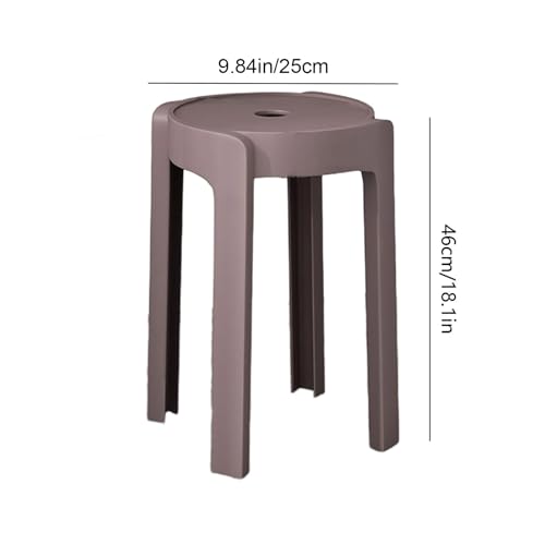 Image of The Artment Mix Tivo Set of 3 Plastic Stool Modern Multipurpose Stool with Anti-Slip Base | Lightweight Waterproof PP Stool for Bathroom, Kitchen, Balcony & Living Room | Use for Home & Office