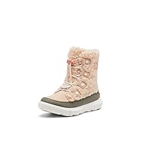 SOREL Youth Unisex Explorer Cozy Boot - Nova Sand, Stone Green - Size 7