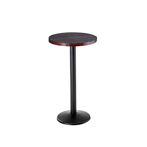 Hierro, Madera Maciza, Pequeño, Redondo, Comedor, Estilo Industrial Retro, 2 Tamaños, B-T, 55×55×75 cm