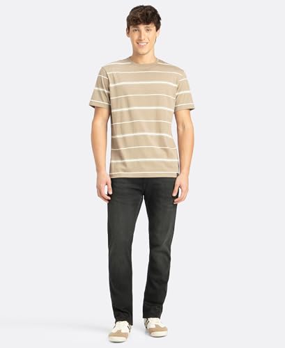 Image of Jockey 2715 Men Super Combed Cotton Rich Striped Round Neck Half Sleeve T-Shirt
