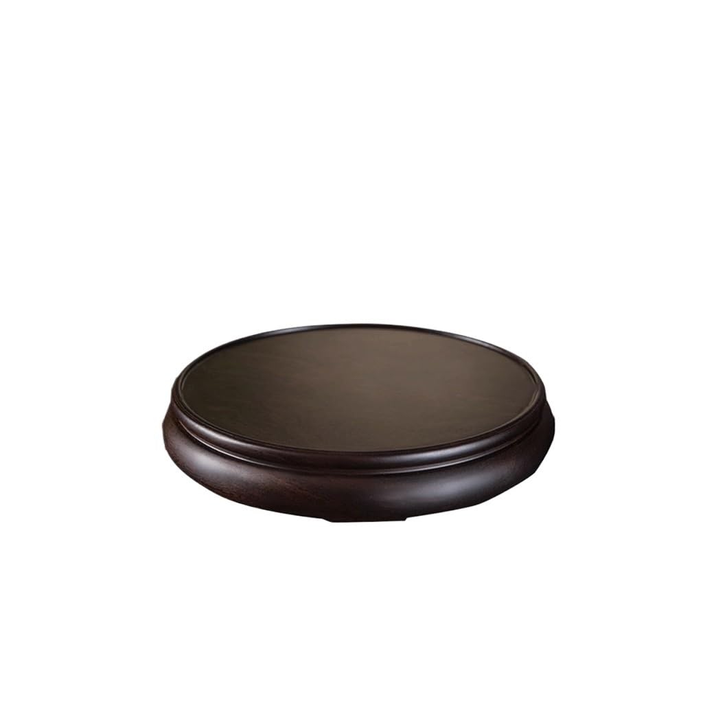 NEBE Plant Stand Indoor Round Base Vase Bonsai Ornaments Teapot Incense Burner Solid Wood Bracket