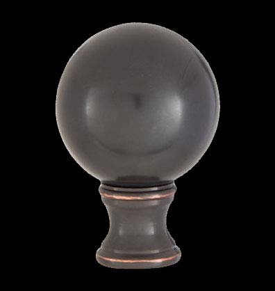 Image of B&P Lamp Smooth Ball Design, 32mm Solid Brass Finial, Oiled Bronze Finish