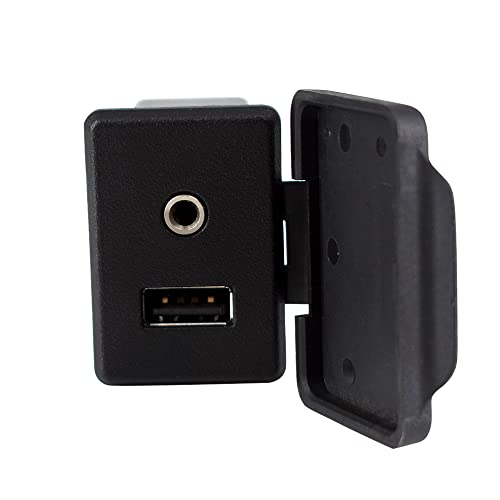 Culmkari 28023-9Kf1A Black Aux Port Usb Jack Auxiliary Audio Adapter Input Fits For 2015-2019 Altima Sentra Versa 280239Kf1A #TOP2
