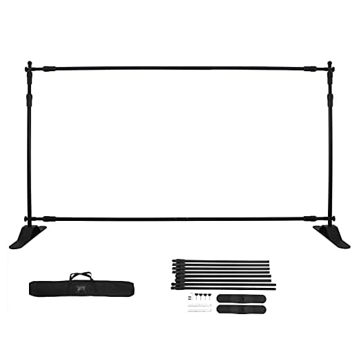 Smarketbuy 10 Ft Backdrop Banner Stand Portable Lightweight Step and Repeat Stand Adjustable Banner Stand (10 Ft)
