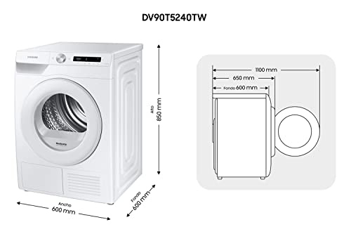 Samsung-DV90T5240TWS3-Secadora-Serie-5-9kg-Inteligencia-Artificial-Tecnologia-Bomba-de-Calor-Puerta-reversible-Proteccion-antiarrugas