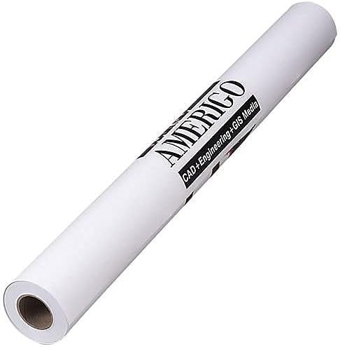 Miniatura 3 de PM Company Perfection AmerigoPlan 24 Rollos de inyección de tinta de formato ancho, 24 pulgadas x 150 pies, núcleo de 2 pulgadas, blanco, 1 por caja