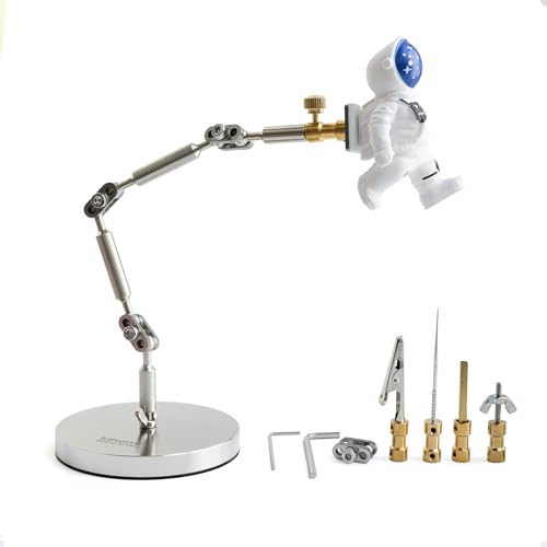 Kihomi Stop Motion Animation Rig - Pro Armature Kit with Adjustable Stainless Steel Arm for Claymation & Puppets 5 Connectors 180g Load Ideal for Frame-by-Frame Motion Control in Studio Projects