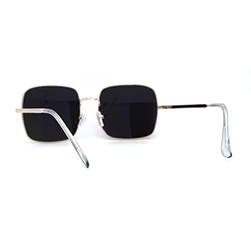 Funky Pimpy Hippie Square Color Mirror Lens Metal Rim Sunglasses4
