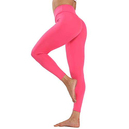 ZAYZ Anticellulite-Kompressionsgamaschen Nahtlos Beute Heben Yoga-Hose Hoch Tailliert Shapewear Strumpfhose Deckt Alle Mängel Ab (Color : Pink, Size : Large) Cover