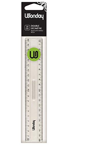 WONDAY TRACAGE PLASTIQUE DOUBLE DECIMETRE