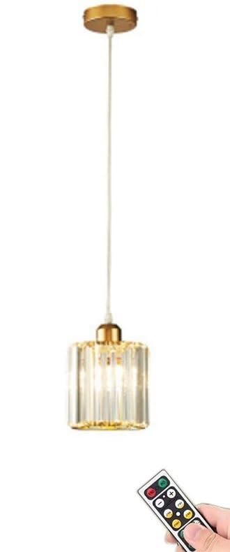 Lámpara colgante de cristal inalámbrica para iluminar cenas elegantes en el comedor