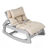COSTWAY 2 in 1 Babywippe, Baby Schaukelstuhl mit verstellbarer...