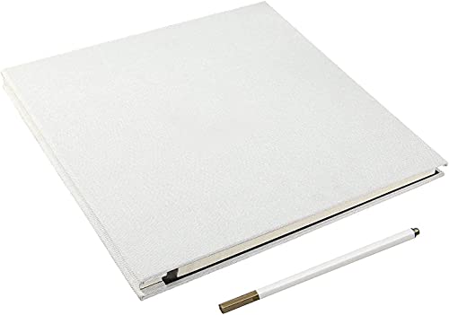 Yopih Self Adhesive Photo Album 28x27cm Scrapbook Album 40 Pages Fabric Hardcover with A Metallic Pen