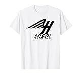 Heinkel Winged H Dark Logo Deutsches Luftfahrtunternehmen T-Shirt