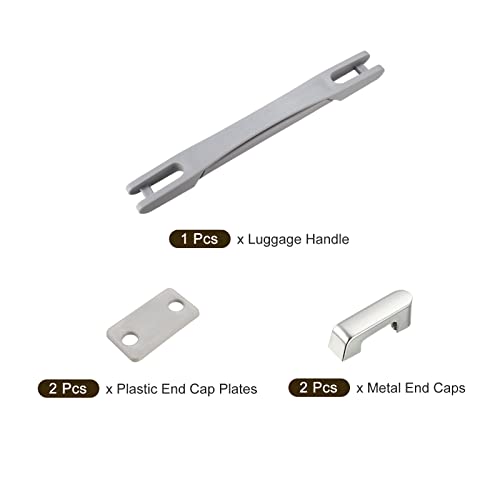 Image of METALLIXITY Luggage Handle Replacement (220mm /8.66 inch) 1Pcs, Plastic Spare Strap Handle Grip - for Home Box Case Suitcase, Gray