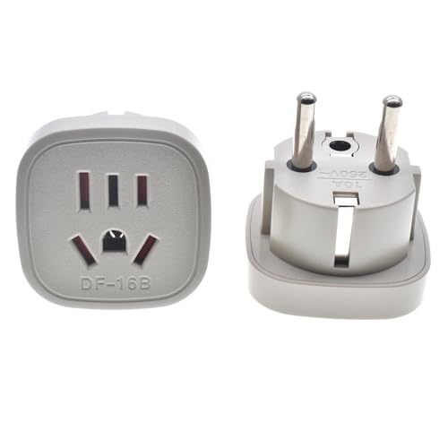 Convertisseur adaptateur prise 250V DF-16C compact pour appareils electriques