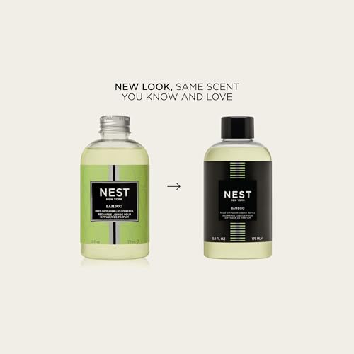 NEST New York Reed Diffuser Liquid Refill, Bamboo - 5.9 fl oz - Fragrance for Up to 90 Days - Flame Free