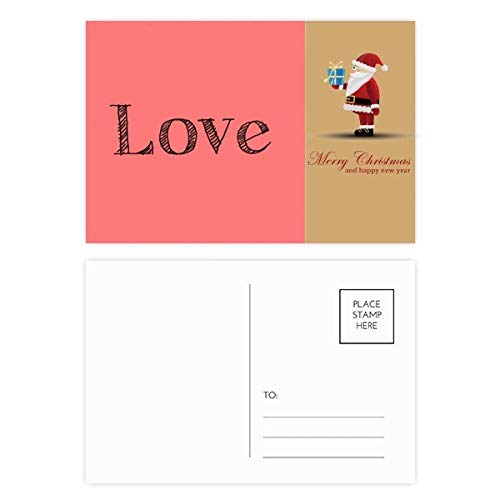 Cartes postales avec citation inspirante Saint Valentin Love Word en lot de 20 pièces