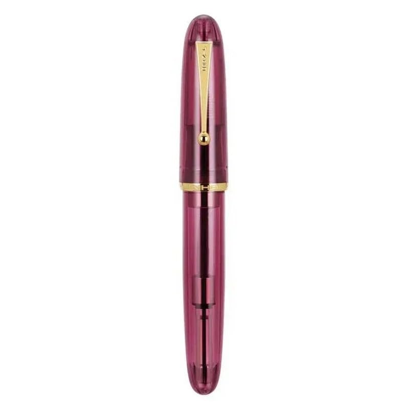 Stylo-plume ivoire PURYN en résine rouge clair un cadeau idéal