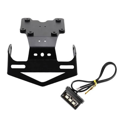 Support Plaque Tenere 700 Étanche avec Clignotant LED Intégré et Garde-Boue Arrière