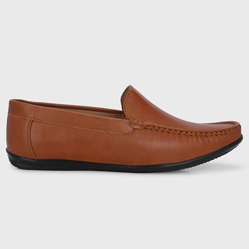 Image of Centrino Loafers Shoes for Man | Stylish Slip-On Casual Shoes for Men | Cushioned Insole | Lightweight Comfortable | Hand-Stitched Premium Moccasin Design | Mens Loafer Shoes for Office (8242)