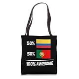 Portuguese Colombian Flag Portugal Colombia Heritage Tote Bag