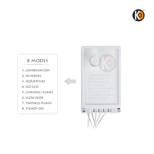 Image of K D 6+6 Star Multi Curtain LED String Lights, 138 LEDs Multi (3.5 ft Length + 0.5 FT Length After Adapter = 4ft) with 8 Modes Indoor Outdoor for Home, Diwali, Christmas