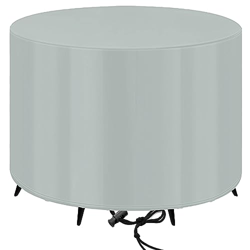 Housses pour salons de jardin,Salon de Jardin Exterieur,Housse de meubles de jardin pour table ronde et chaises,420D Oxford Housse de Protection Bâche de Table Imperméable, Anti-UV -150x80cm