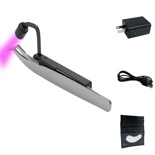 Led Uv Lash Lamp Flash Cure Light for Eyelash Extension,Eyelash Extension Tweezers with Gooseneck Light,for Eyelash/Nail Tech,Portable Mini Handheld Beauty Flash Cure Pen