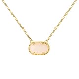 Episkeyk Birthstone Necklace for Women Dainty Gold Necklace Fashion Jewelry 14k Gold Plated Gift (04. April)